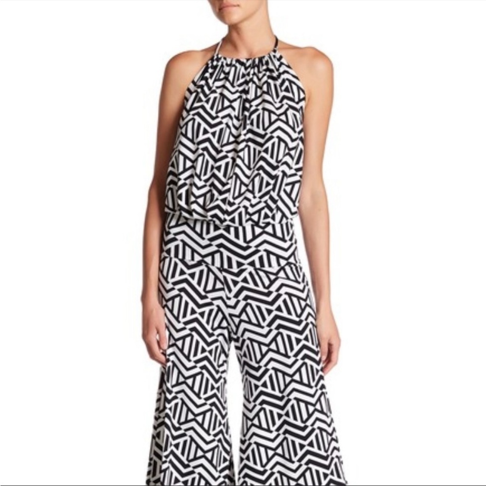 Julian Chang jumpsuit black and white NWT Small